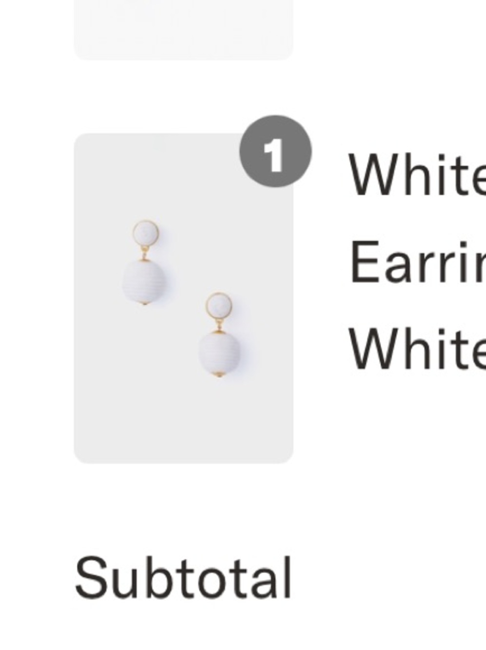 Tuckernuck White Petite Lantern Earrings